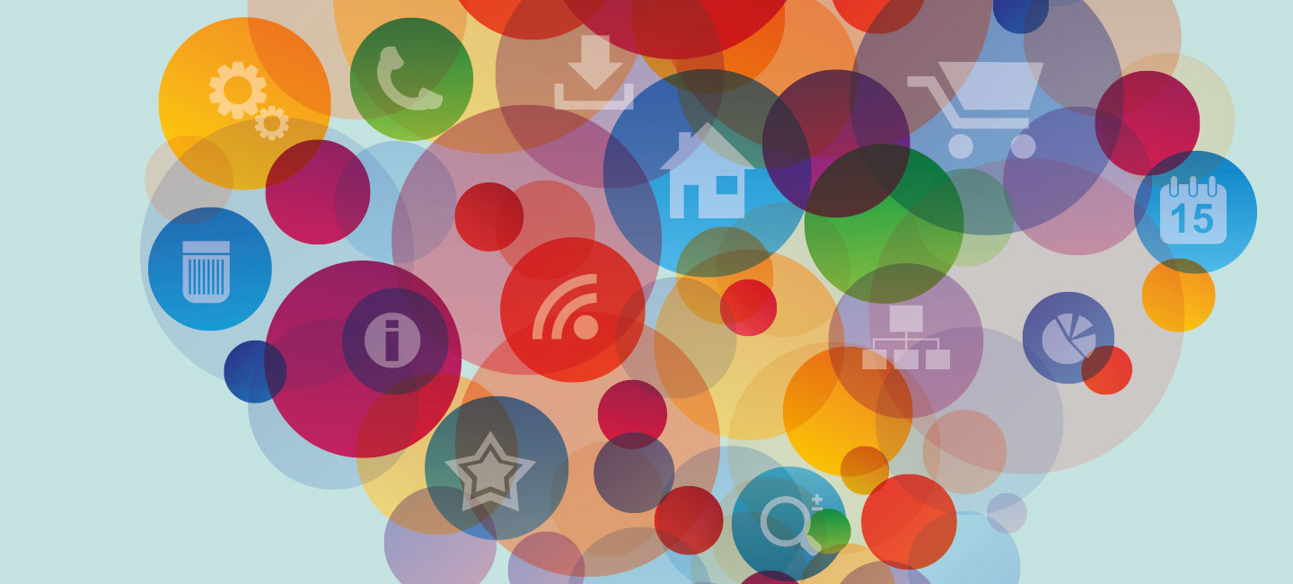 ícones de várias apps