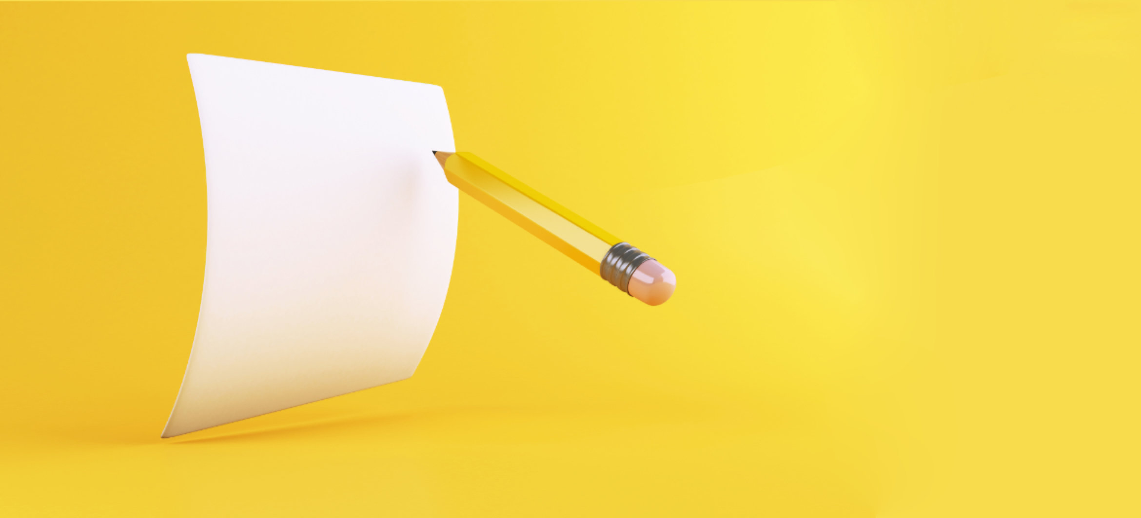 Papel em branco para assinar.