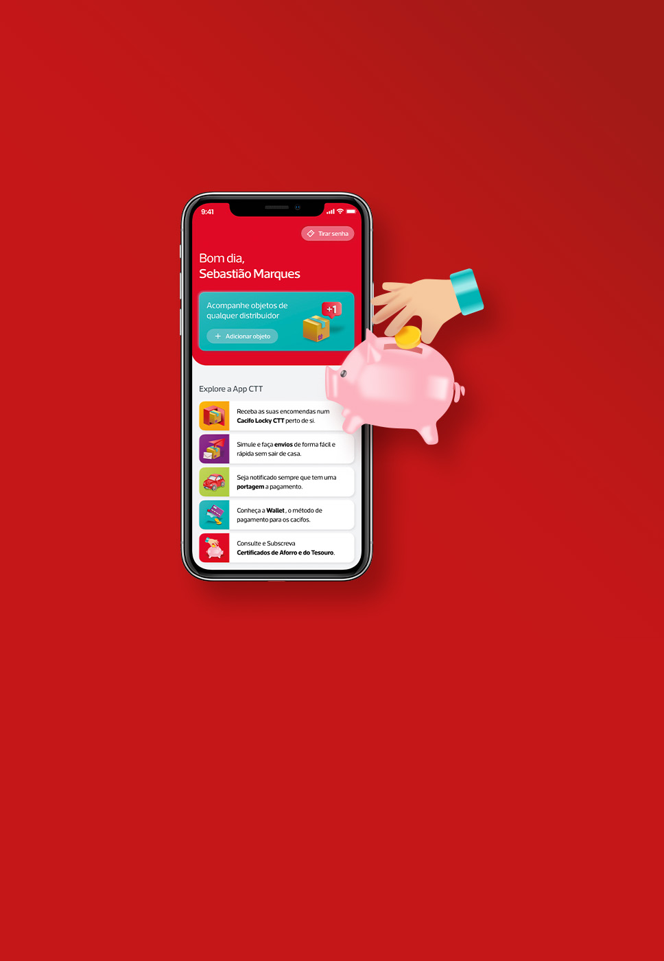 Telemóvel com App CTT