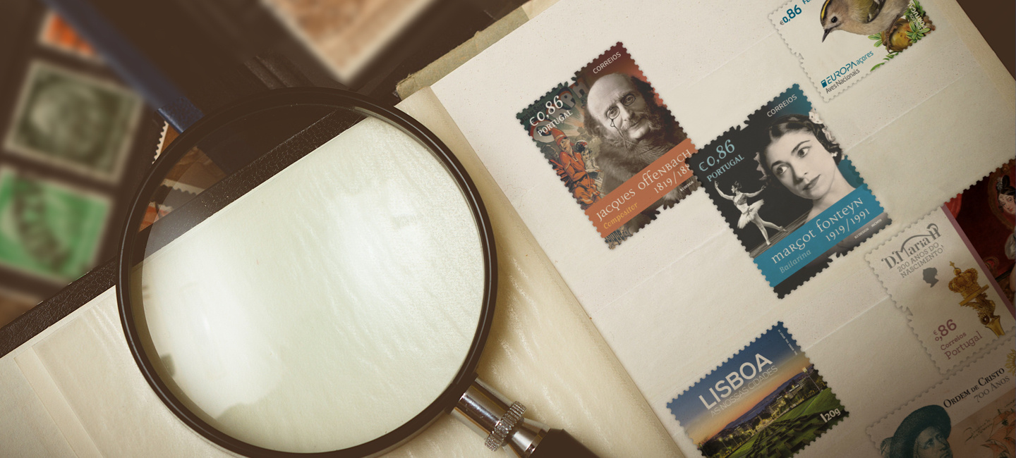 Imagem com diversos selos que já foram lançados.