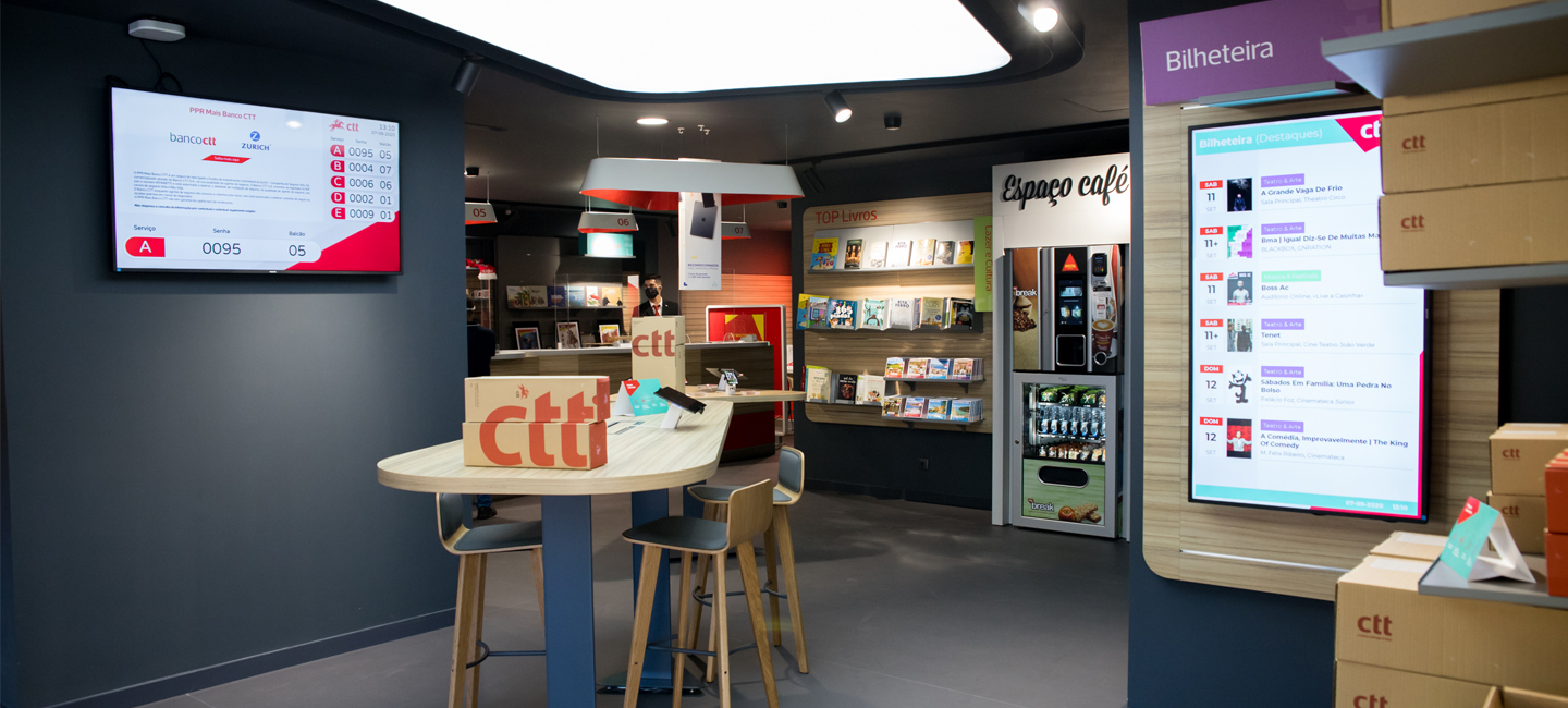 Interior de Loja CTT