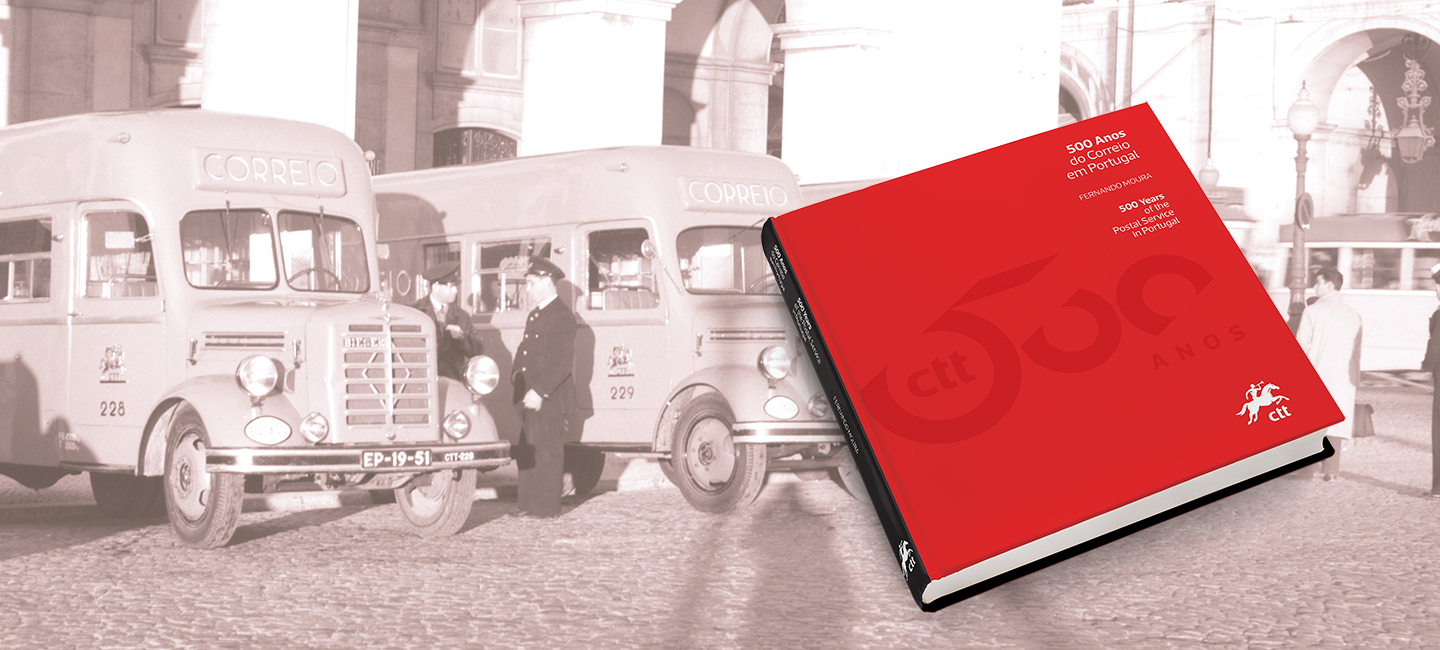 Livro comemorativo dos 500 anos do Correio em Portugal.