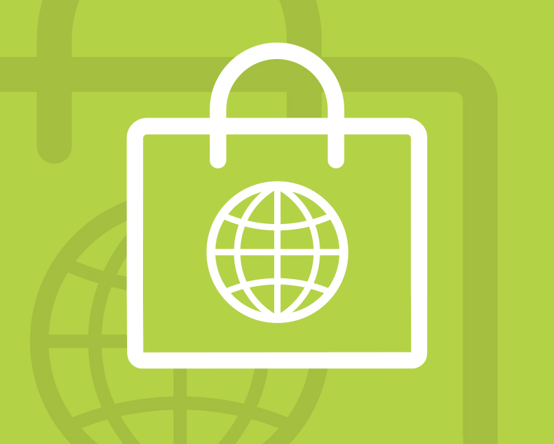 Ícone que mostra negócio em crescimento para vários paises.