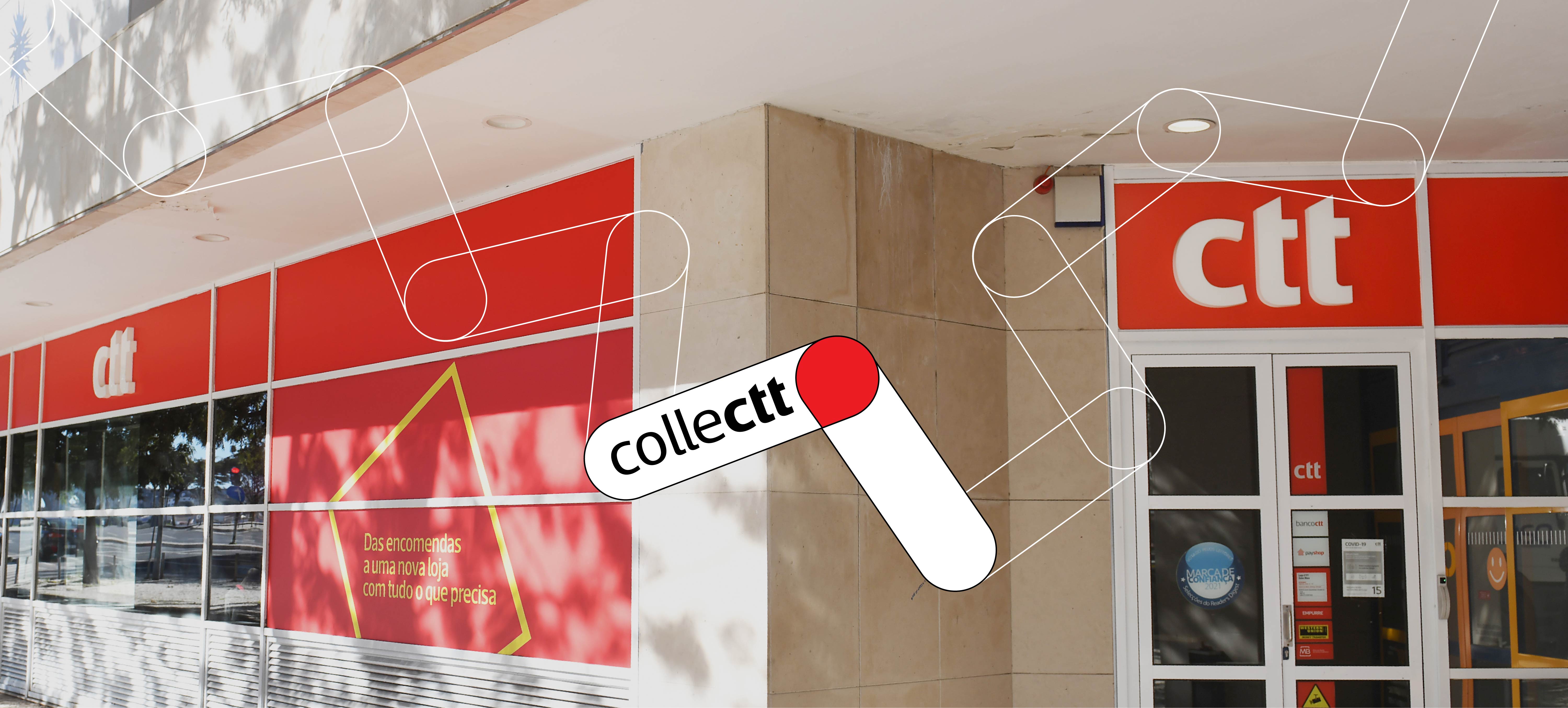 Fachada de uma Loja CTT, que é um ponto collect