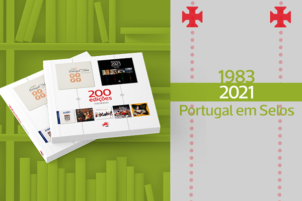 Capa do livro Portugal em selos 2021.