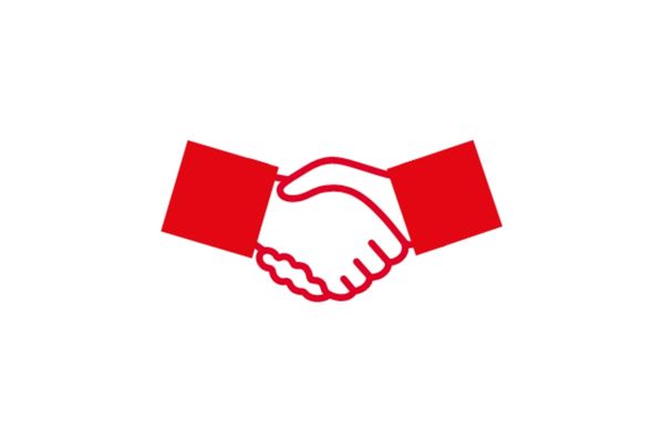 Duas mãos a apertarem-se, mostrando o valor do compromisso.